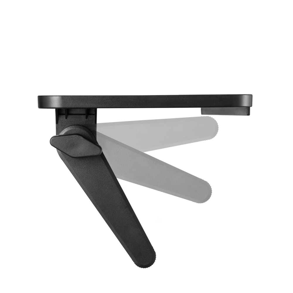 HFTM-MPM165: Media Player Kickstand Style Shelf - Black